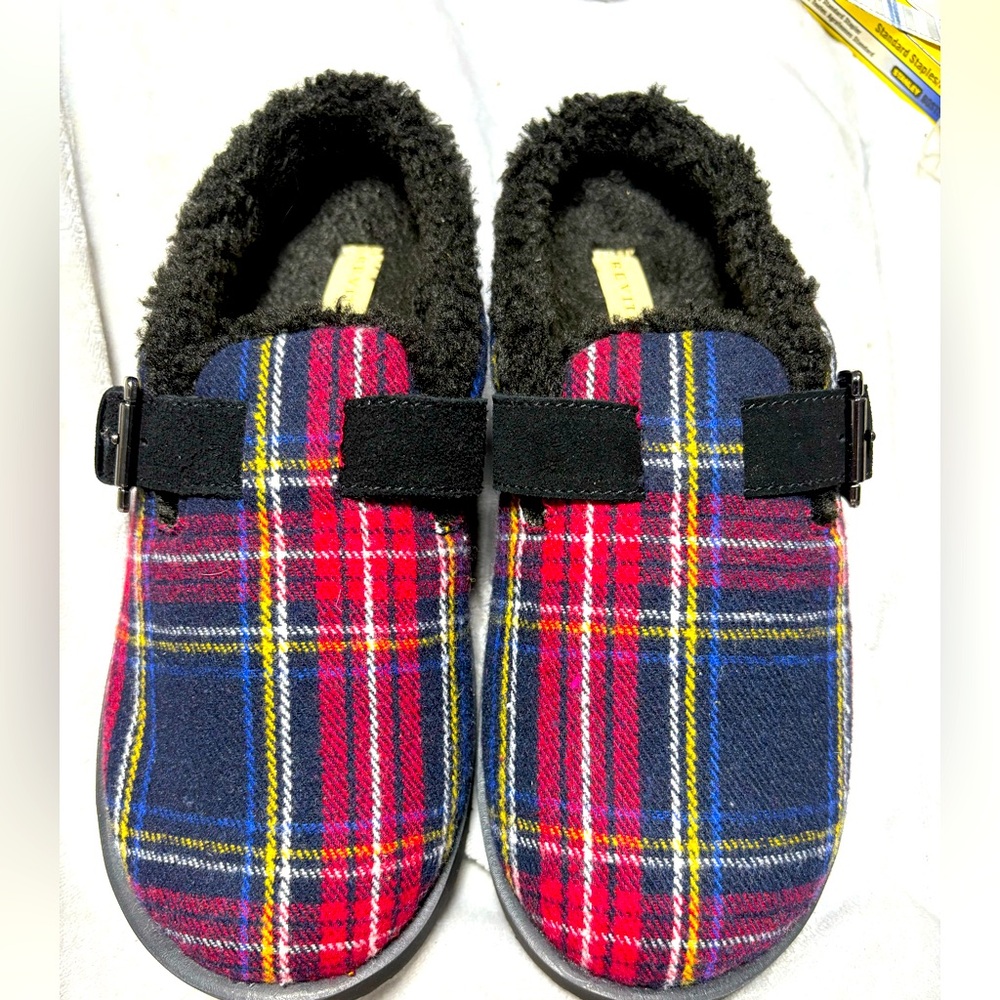 REVITALIGN Plaid Red and Blue Men's Shoes